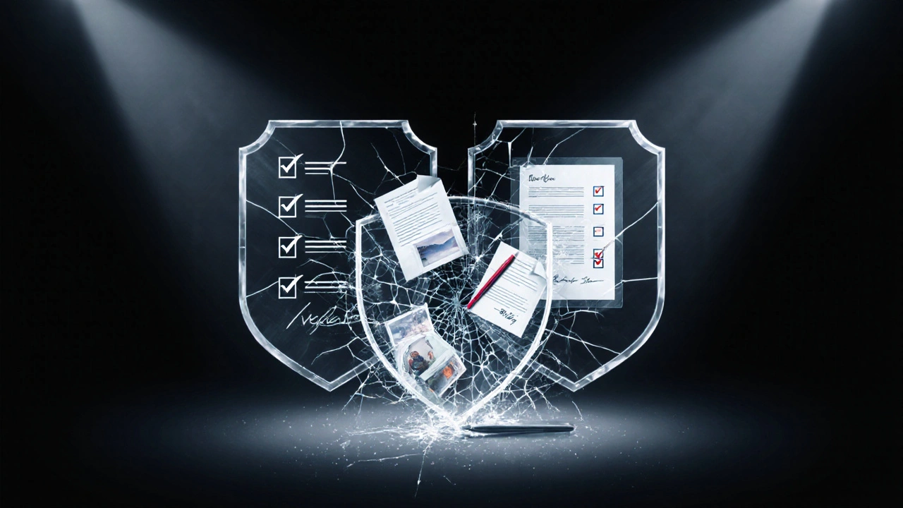 Brüchiger rechtlicher Schutz versus stabile Dokumentation durch Unterschriften und Fotos.