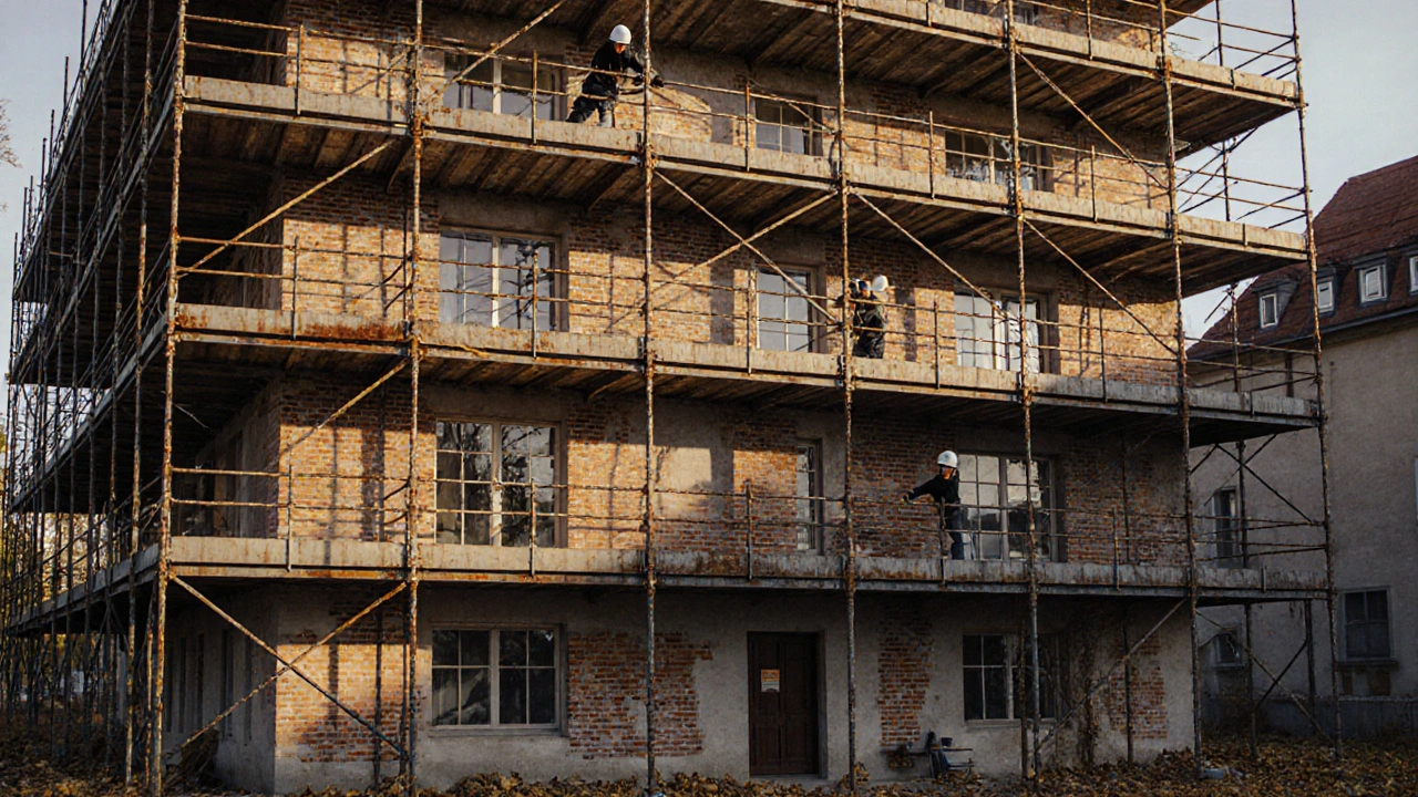 Gerüstkosten bei Fassadensanierung: So kalkulieren Sie richtig und sparen Geld