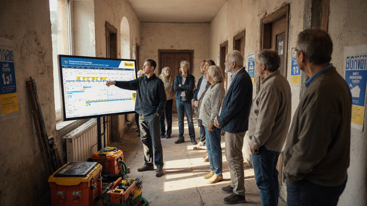 Mehrfamilienhaus sanieren: Koordination und Nachbarschaftsfragen erfolgreich meistern