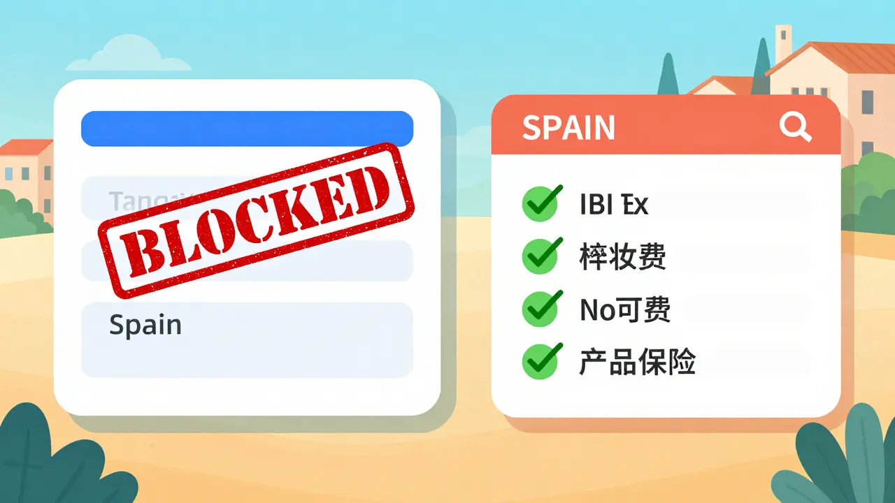 Vergleich: blockiertes deutsches Konto vs. funktionierendes ausländisches Konto mit Steuer- und Notarzahlungen.