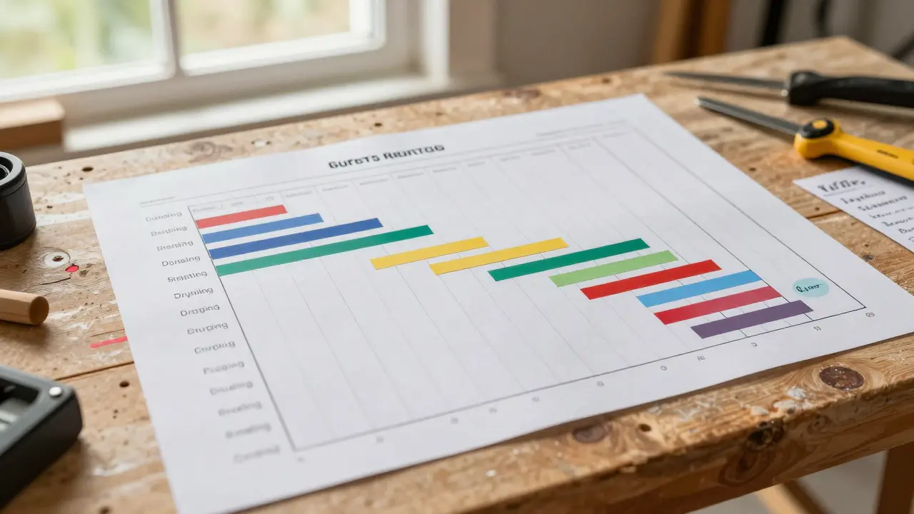 Gewerke koordinieren: So erstellen Sie einen realistischen Bauzeitenplan für Ihre Hausrenovierung