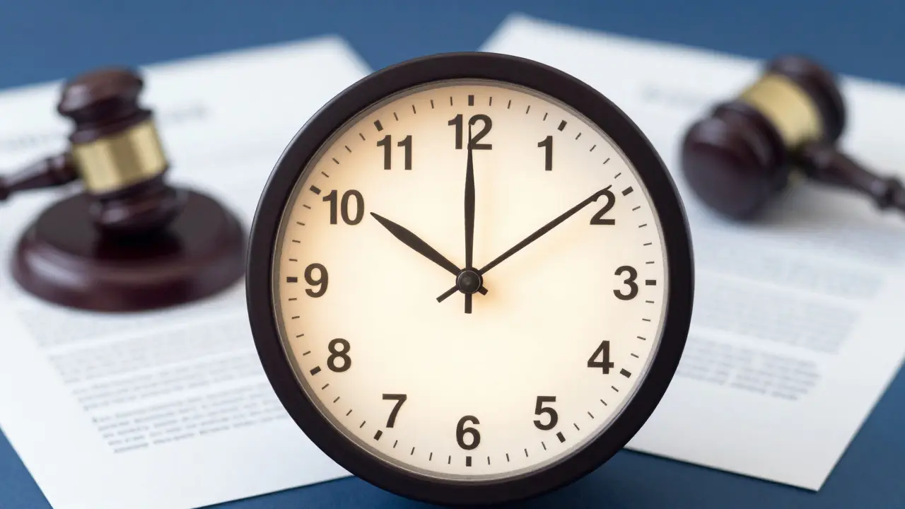 Analoge Uhr symbolisiert die kurze Frist für Anfechtungsklagen nach WEG.