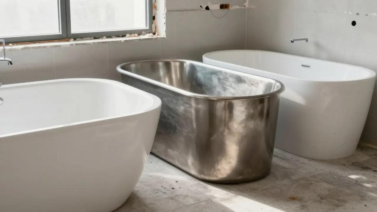 Badewannen-Materialien im Vergleich: Acryl, Stahl-Email oder Mineralguss?