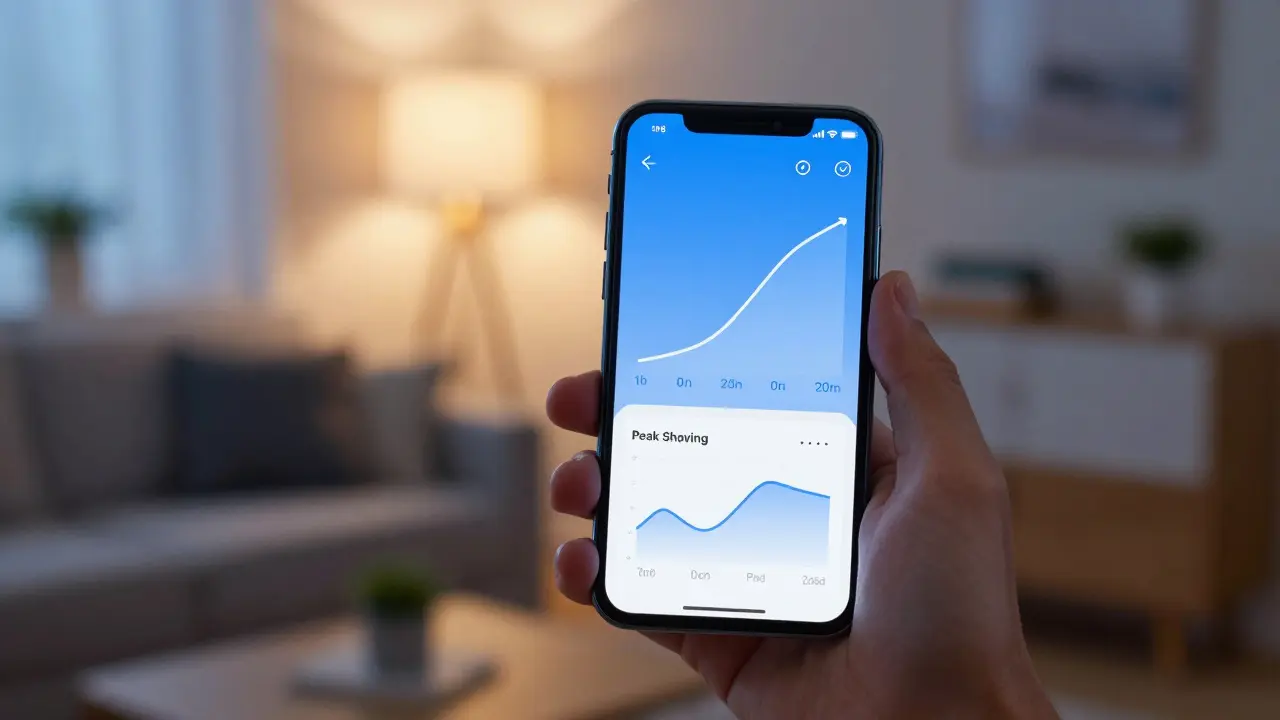 Smartphone-App zur Steuerung der Energieeffizienz im Haus
