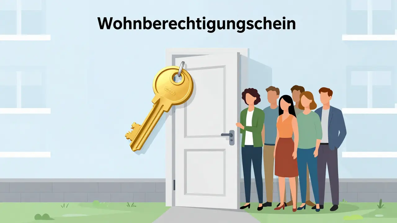 Goldener Schlüssel öffnet Tür zur bezahlbaren Miete