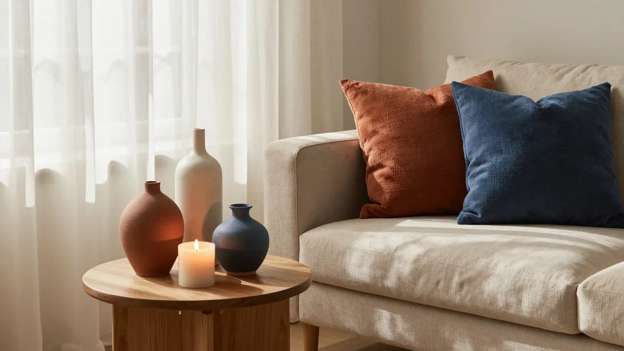 Wohnzimmer Accessoires kombinieren: Vasen, Kissen & Deko richtig stylen