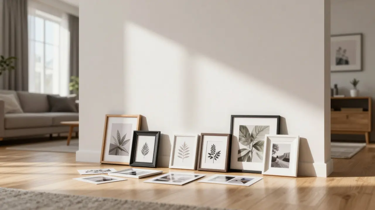 Galeriewand gestalten: Die besten Ideen für Bilder und Deko im Wohnzimmer
