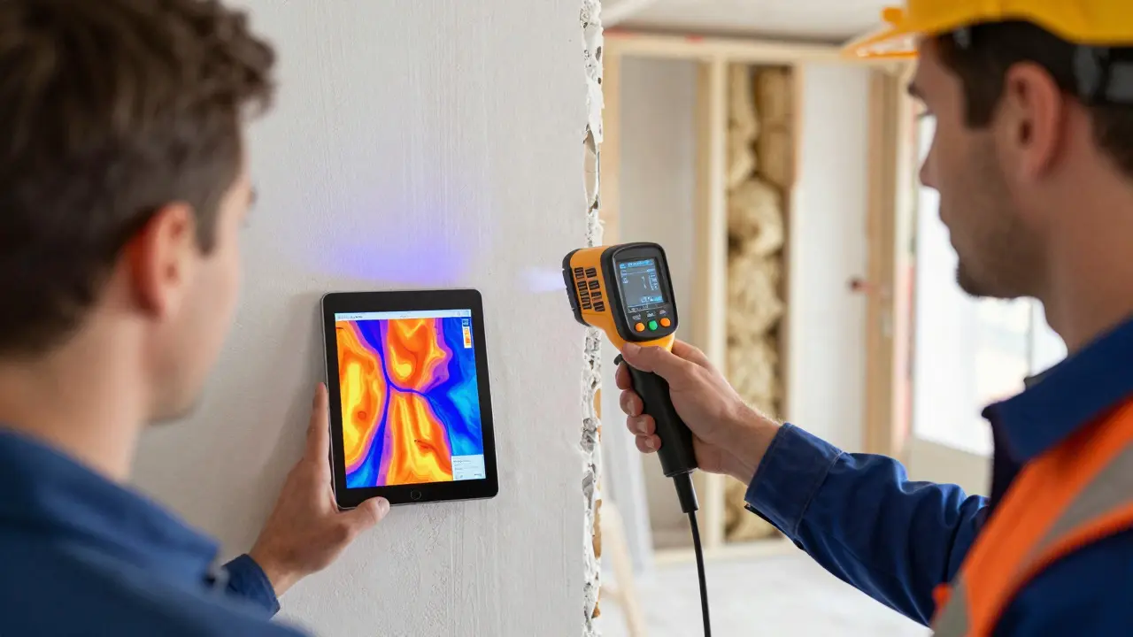 Thermografie und Feuchtigkeitsmessung zur Ursachenfindung