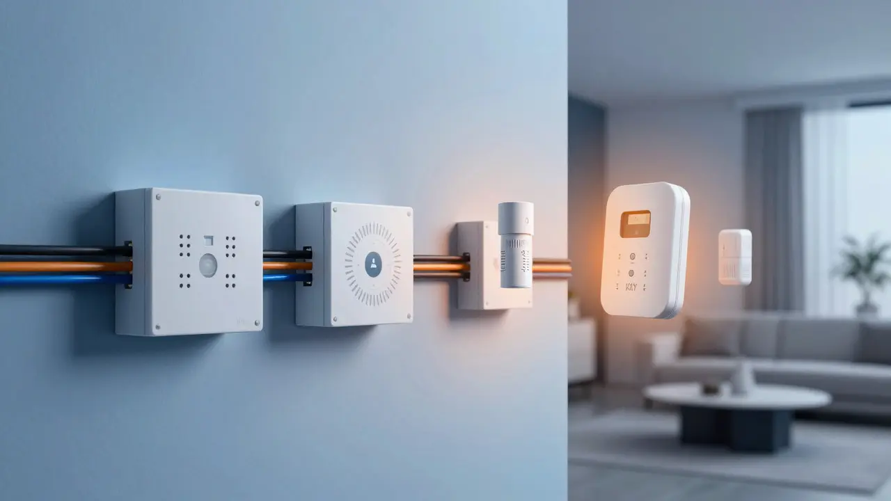 Vergleich von kabelgebundenen KNX-Systemen und funkbasierter Smart Home Technik