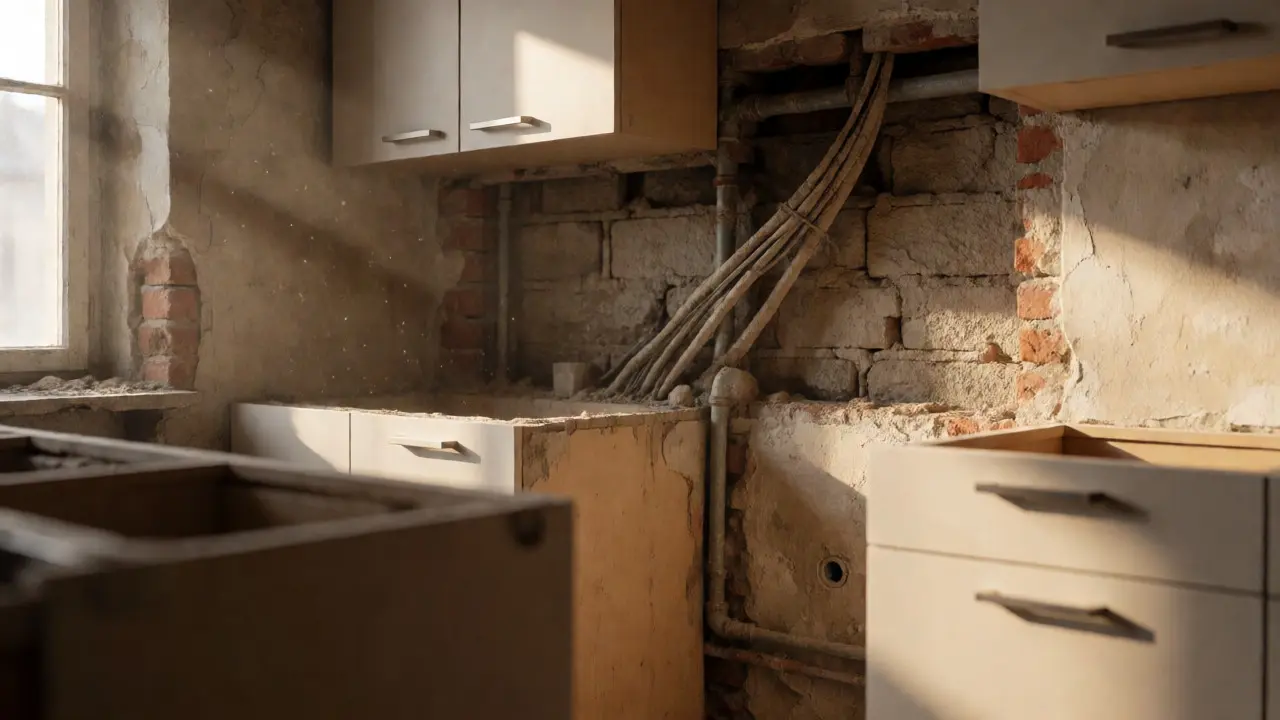 Küche im Altbau renovieren: Das müssen Sie über Leitungen und Wände wissen