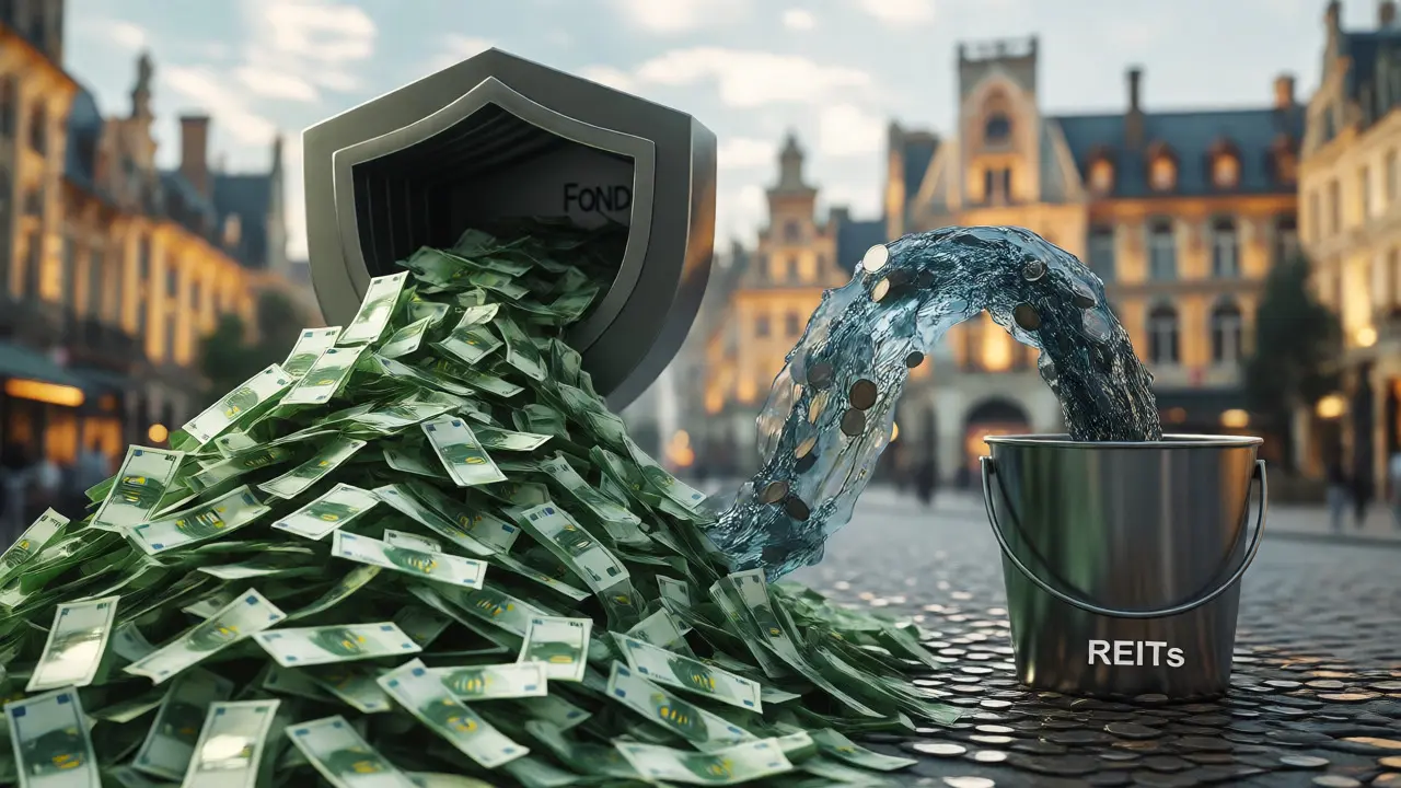 Konzeptuelle Darstellung der Steuerlast bei Fonds vs. REITs